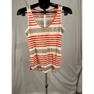 NY&C Women's red, white, and grey stripped tank top size S